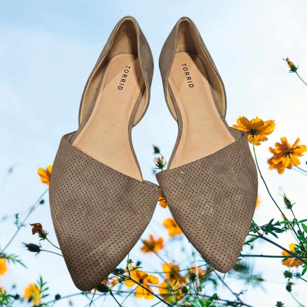 Torrid Brown Perforated Flats